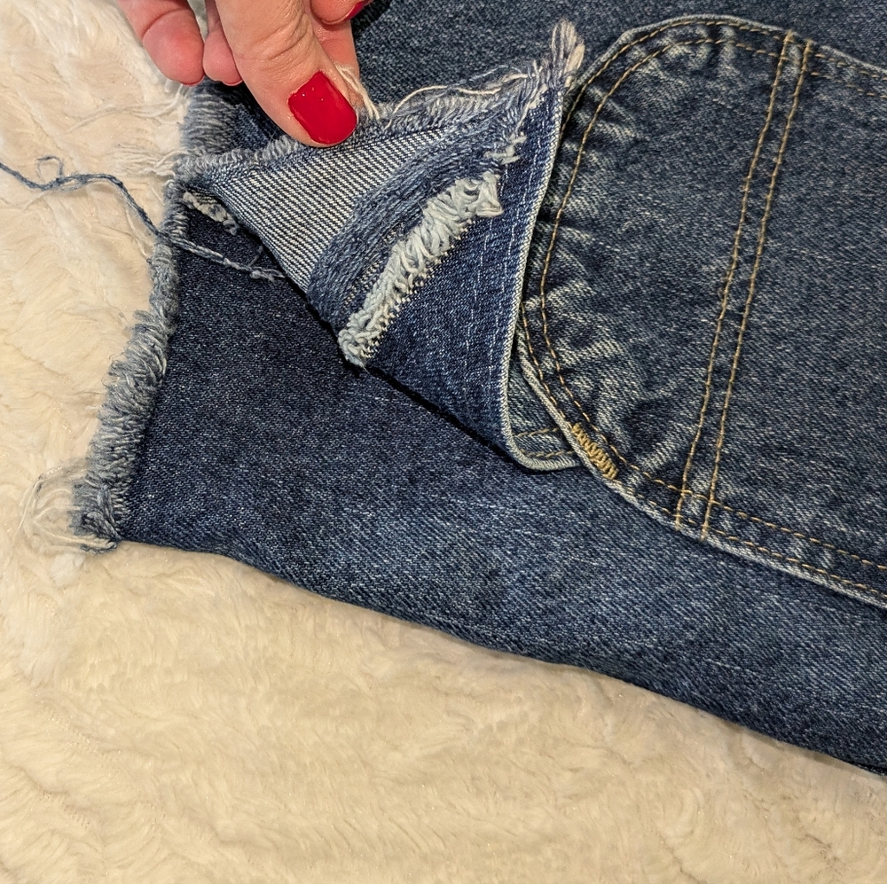 ❤ Beautiful and unique Dickies Jean shorts with white stripes 30x32 - Picture 6 of 7